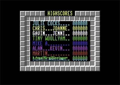Scumball - Screenshot - High Scores Image