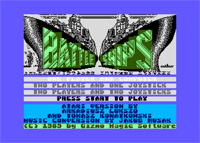 Battle Ships (Mirage Software) - Screenshot - Game Select Image