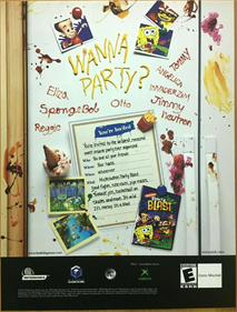 Nickelodeon Party Blast - Advertisement Flyer - Front Image