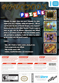 Pinocchio's Puzzle - Box - Back Image