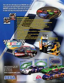 NASCAR Arcade - Advertisement Flyer - Back Image