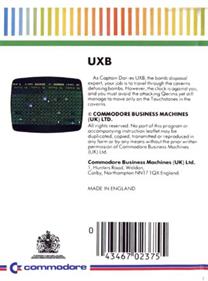 UXB - Box - Back Image
