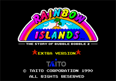 Rainbow Islands Extra - Screenshot - Game Title Image