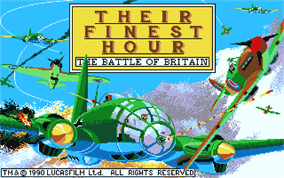 Their Finest Hour: The Battle of Britain - Screenshot - Game Title Image