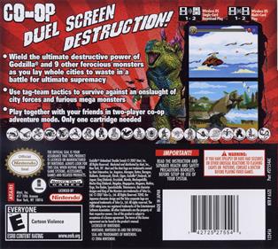 Godzilla Unleashed: Double Smash - Box - Back Image