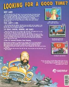 Leisure Suit Larry 1: In the Land of the Lounge Lizards - Box - Back Image