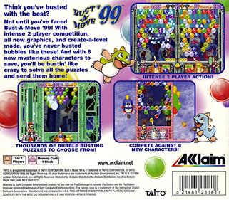 Bust-A-Move '99 - Box - Back Image