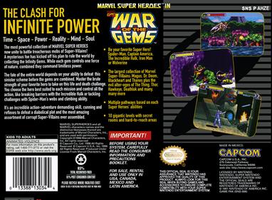 Marvel Super Heroes in War of the Gems - Box - Back Image