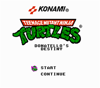 Teenage Mutant Ninja Turtles: Donatello's Destiny - Screenshot - Game Title Image