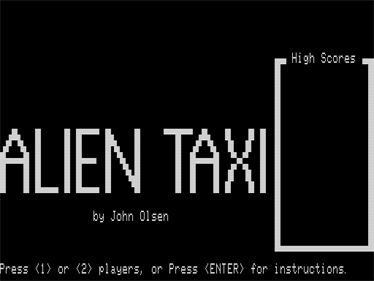 Alien Taxi - Screenshot - Game Title Image