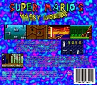 Super Mario's Wacky Worlds - Box - Back Image