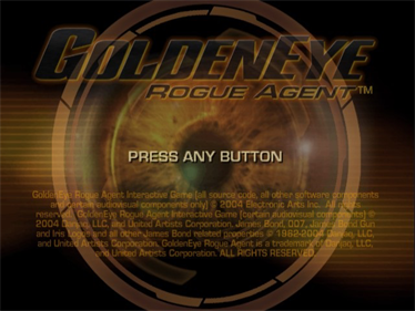 GoldenEye: Rogue Agent - Screenshot - Game Title Image