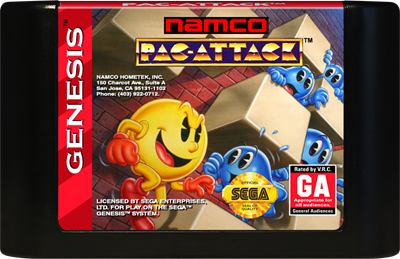 Pac-Attack - Cart - Front Image