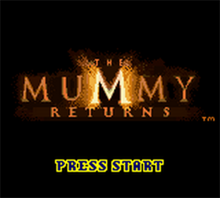 The Mummy Returns - Screenshot - Game Title Image