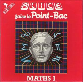 Faire Le Point Bac Maths 1 - Box - Front Image
