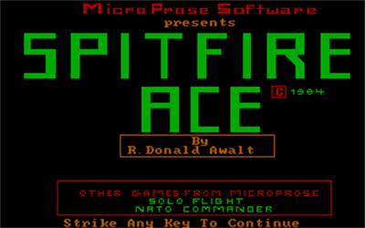 Spitfire Ace - Screenshot - Game Title Image