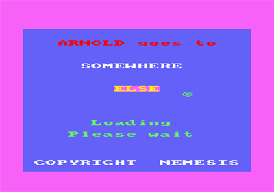 Arnold Goes to Somewhere Else - Screenshot - Game Title Image