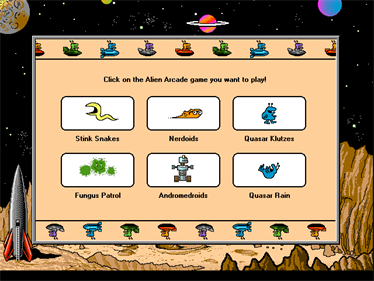 Alien Arcade - Screenshot - Game Select Image