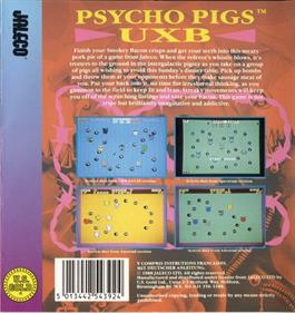 Psycho Pigs UXB - Box - Back Image