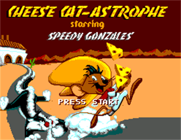 Cheese Cat-Astrophe Starring Speedy Gonzales - Screenshot - Game Title Image