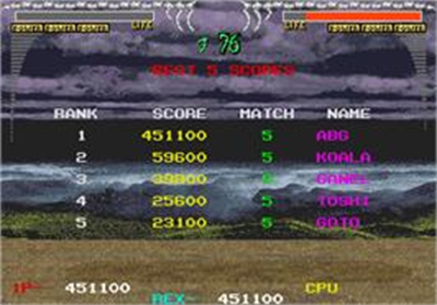 Dino Rex - Screenshot - High Scores Image