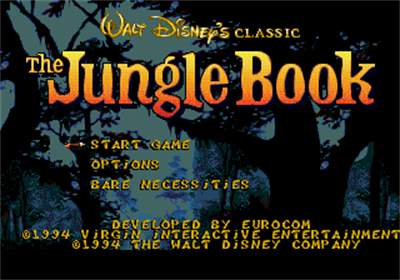 The Jungle Book - Screenshot - Game Title Image