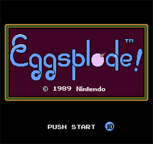 Short Order / Eggsplode! - Screenshot - Game Title Image