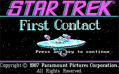 Star Trek: First Contact - Screenshot - Game Title Image