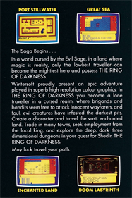 The Ring of Darkness - Box - Back Image