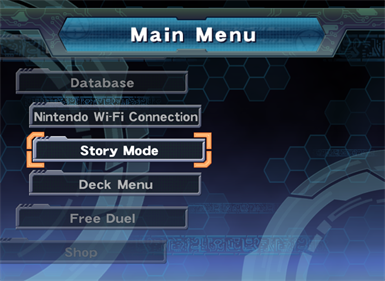 Yu-Gi-Oh! 5D's Duel Transer - Screenshot - Game Select Image