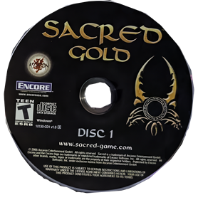 Sacred Gold - Fanart - Disc Image