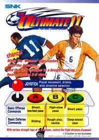 The Ultimate 11: The SNK Football Championship - Arcade - Controls Information Image