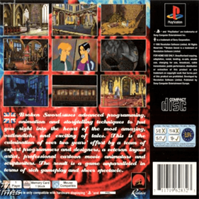 Broken Sword: The Shadow of the Templars - Box - Back Image