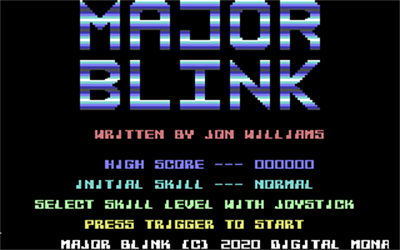 Major Blink - Screenshot - Game Select Image