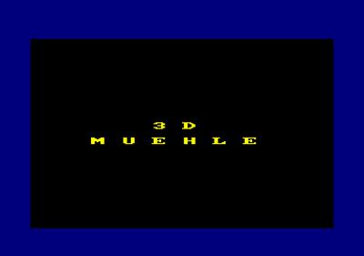 3D Muehle - Screenshot - Game Title Image