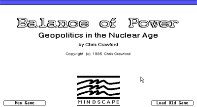 Balance of Power - Screenshot - Game Title Image