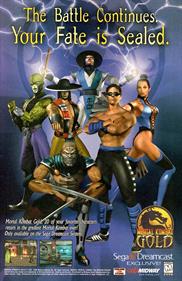 Mortal Kombat Gold - Advertisement Flyer - Front Image