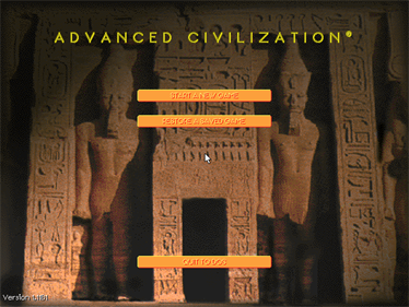 Advanced Civilization - Screenshot - Game Select Image