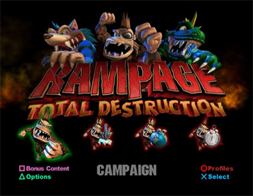 Rampage: Total Destruction - Screenshot - Game Title Image