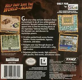 Indiana Jones and the Infernal Machine - Box - Back Image