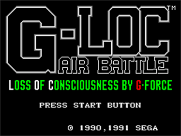 G-LOC Air Battle - Screenshot - Game Title Image