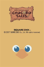 Final Fantasy Fables: Chocobo Tales - Screenshot - Game Title Image