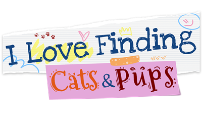 I Love Finding Cats & Pups - Clear Logo Image