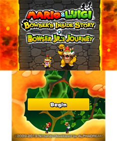 Mario & Luigi: Bowser's Inside Story + Bowser Jr's Journey - Screenshot - Game Title Image