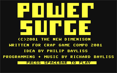 Power Surge - Screenshot - Game Title Image