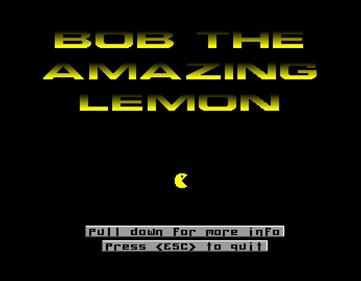 Bob The Amazing Lemon - Screenshot - Game Title Image