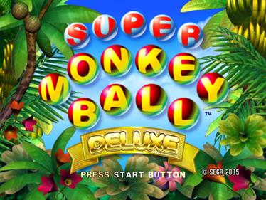 Super Monkey Ball Deluxe - Screenshot - Game Title Image