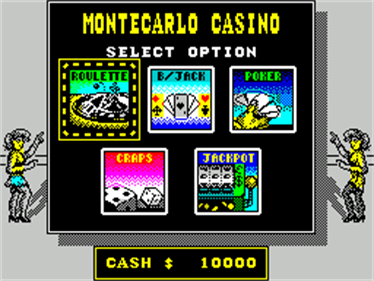 Monte Carlo Casino - Screenshot - Game Select Image