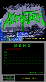 Alien Storm (Mega-Tech) - Screenshot - Game Title Image