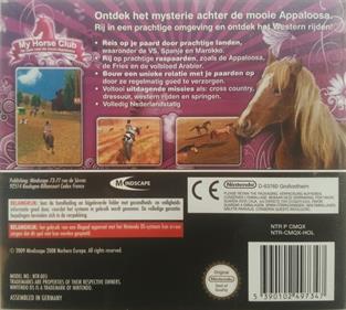 My Horse Club - Box - Back Image